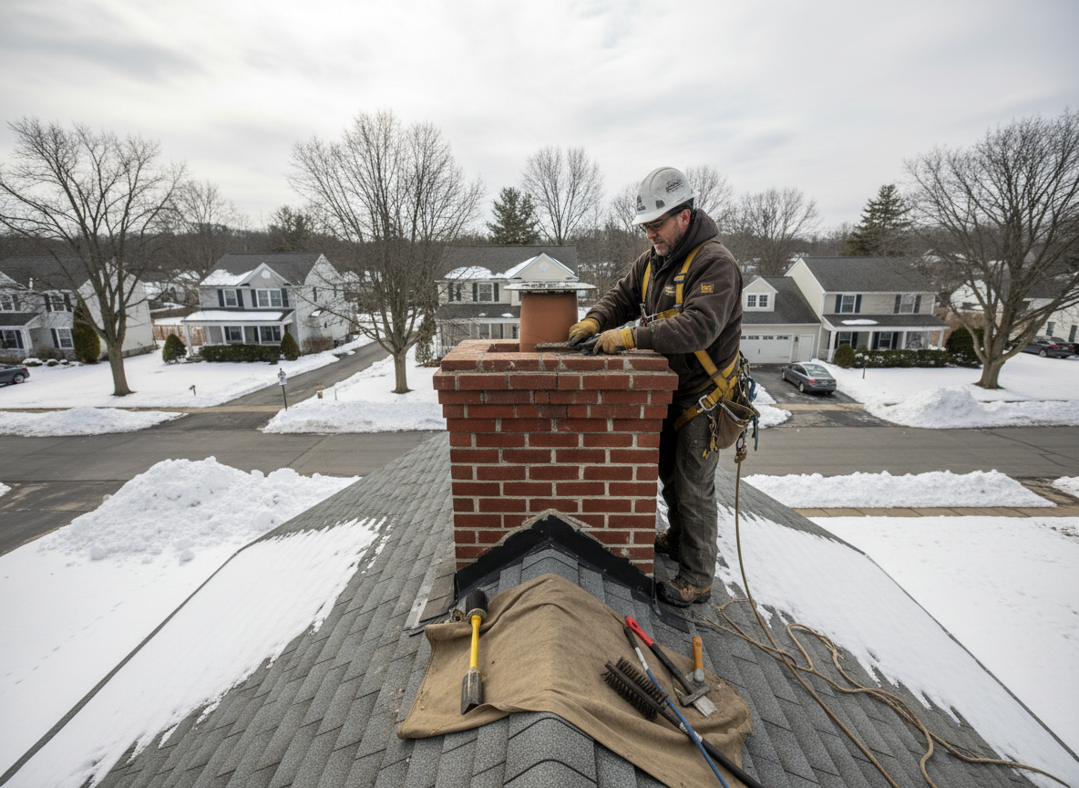 Spring Chimney Maintenance After Nor'easters in Manchester New Jersey