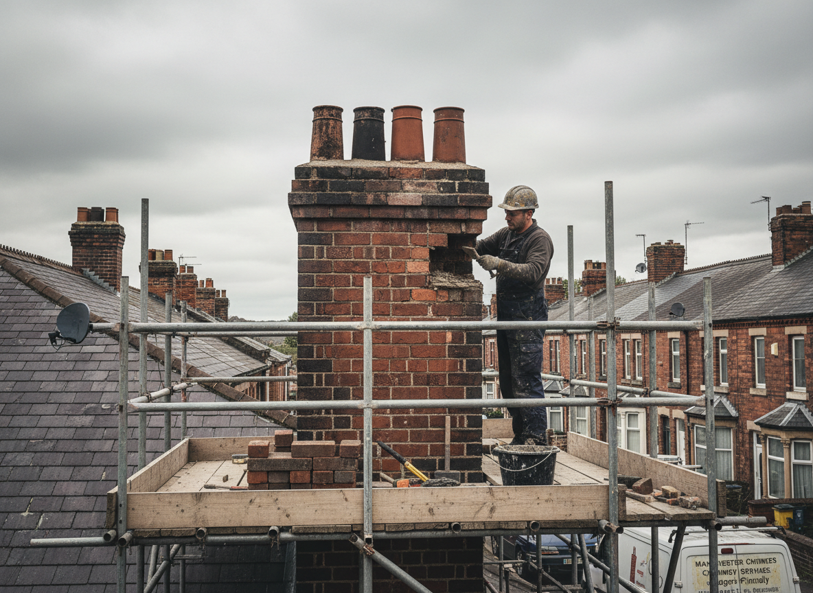 Chimney repair in Pine Ridge at Crestwood