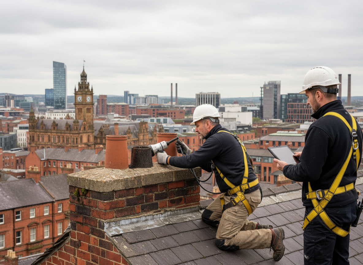 Chimney repair in Whiting